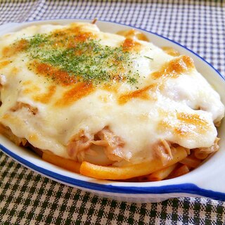 ツナとマカロニのチーズ焼き